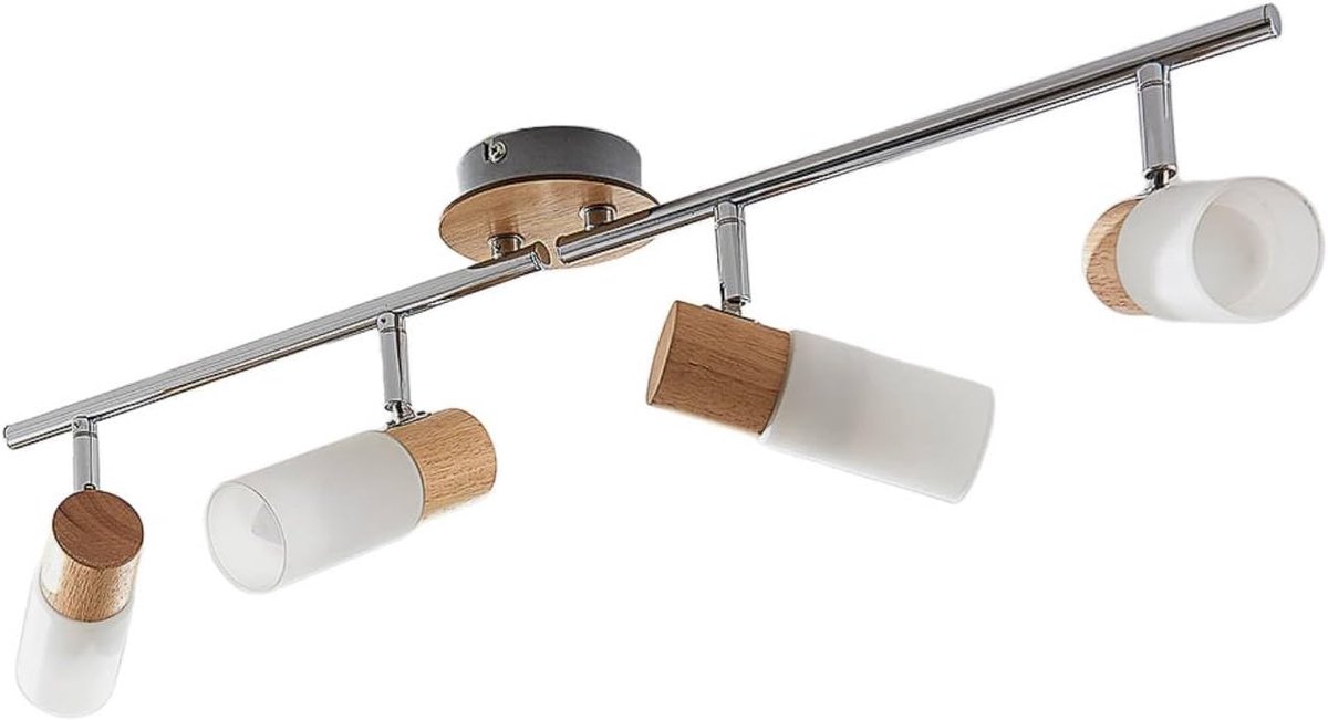 Buitenspot 'Christoph' (landelijk) in Hout licht uit hout o.a. voor slaapkamer - buitenspot, buitenwandspot, grondspot, tuinspot