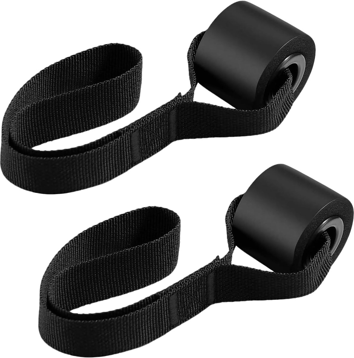 2 stuks deurankers voor fitnessbanden, deuranker, schuim, zwart