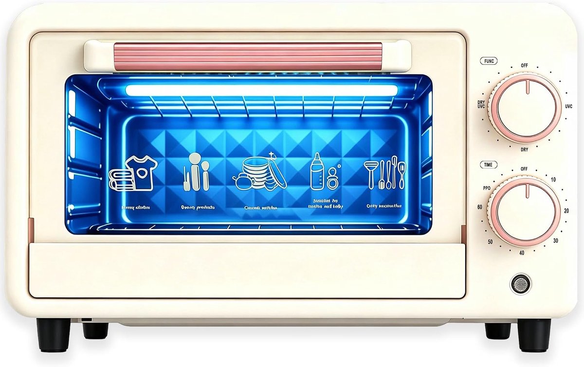 9003 hetelucht-sterilisator – nagelsterilisator & sterilisator voor instrumenten, UV-sterilisator voor nagelstudio's met 4 standen, ideaal als sterilisator voor manicure en voetverzorging