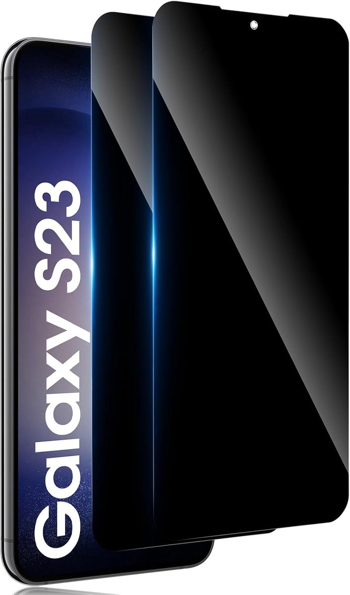 2 stuks Antispy Screen Protector voor Samsung Galaxy S23 5G Privacy, Guard 9H Filter Glas, Volledige Film gehard glas onbreekbaar, anti-verblinding