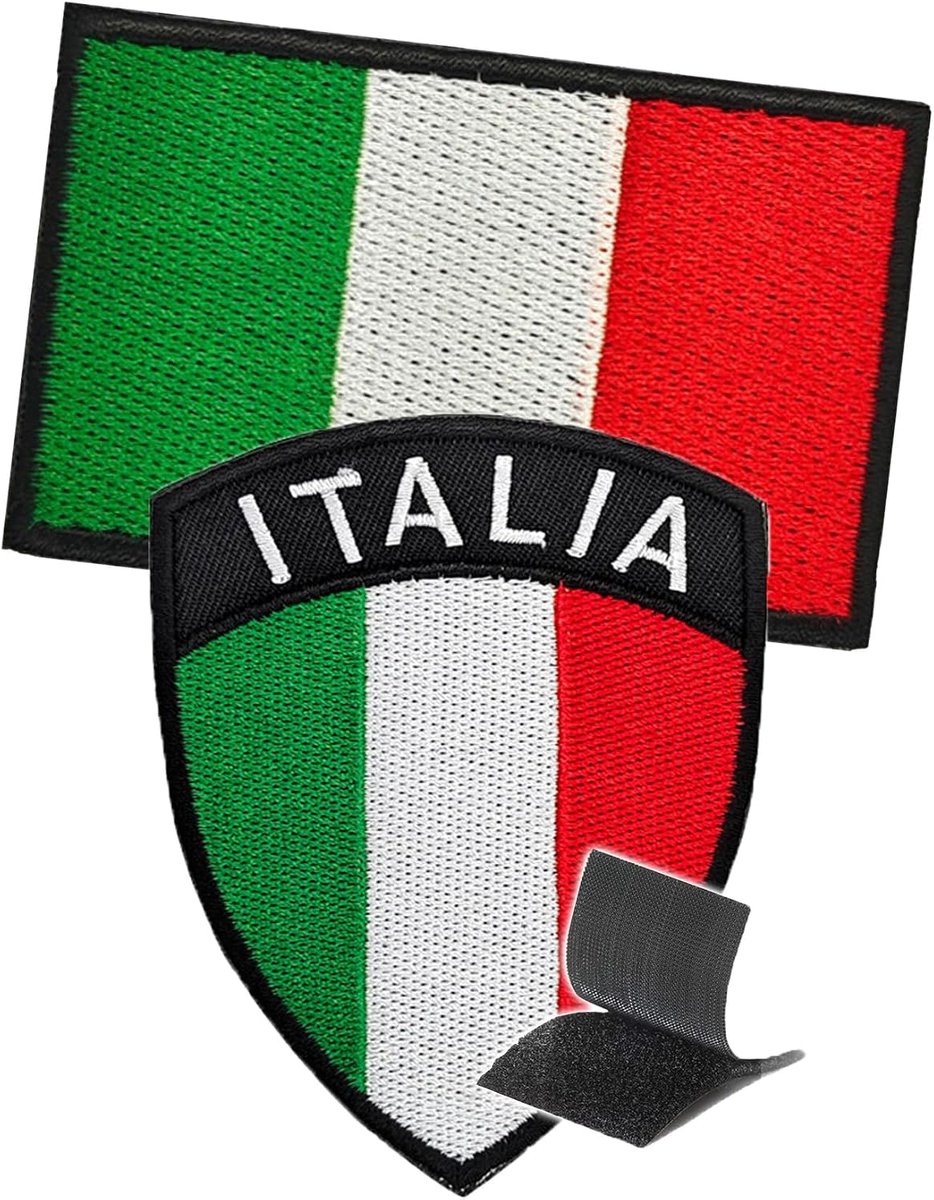 Patches klittenband Italië decoratie partij Italië fanartikelen klittenband patch Italië gift patches klittenband grappige vlag Italië fanartikelen Italië vlag Italië