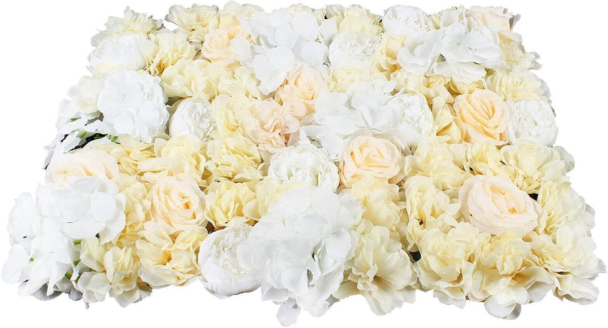 Kunstbloemen, zuil, wand, bruiloft, zijden bloemenwand, set, doe-het-zelf, tuin, decoratie, panelen, 60 x 40 cm, voor bruiloftsdecoratie