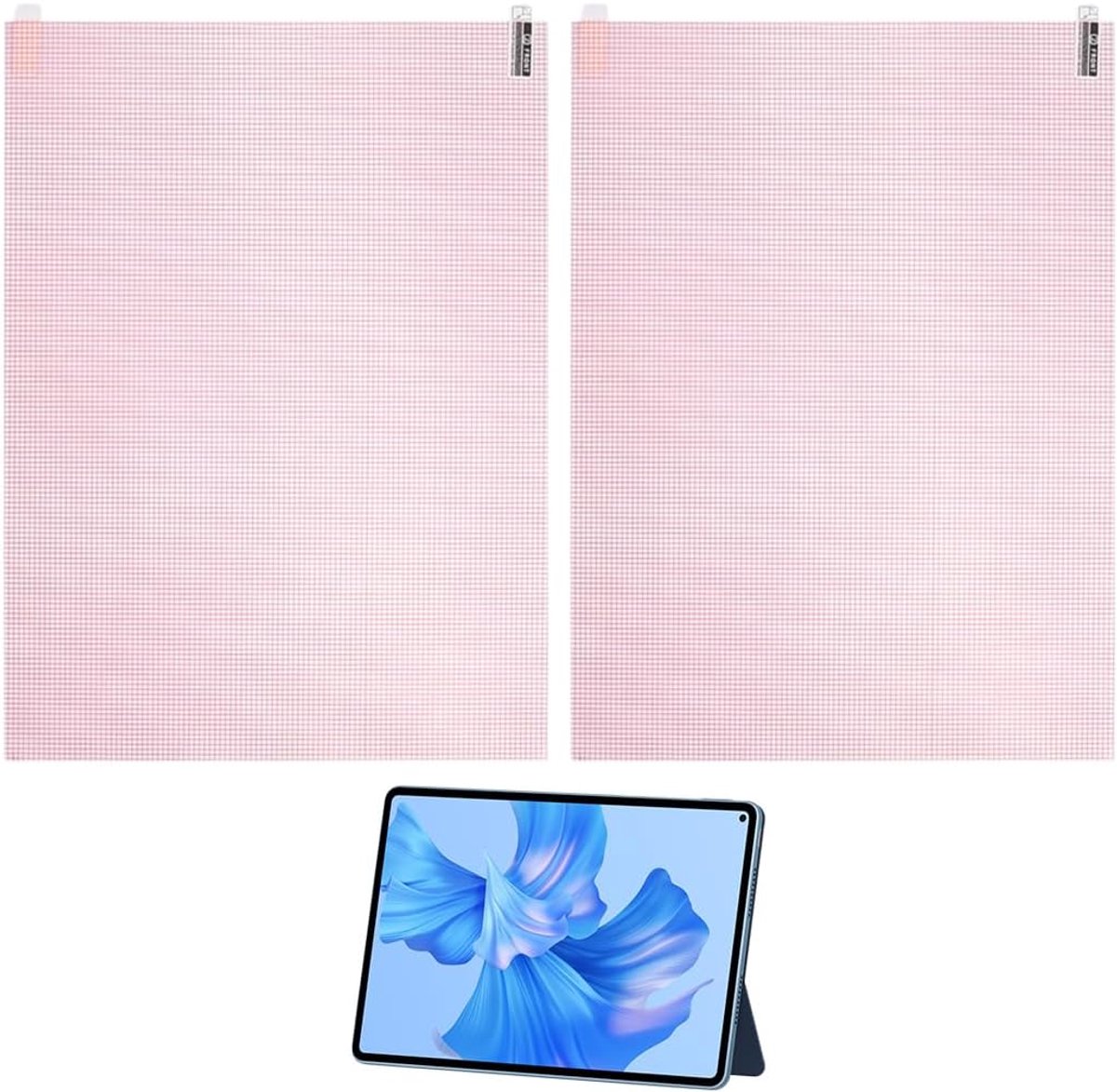 Displaybescherming voor tablets, 2 stuks A4 HD beschermfolie, displaybeschermfolie, universeel om zelf op maat te snijden, beschermfolie voor GPS, camera, klok, tablet