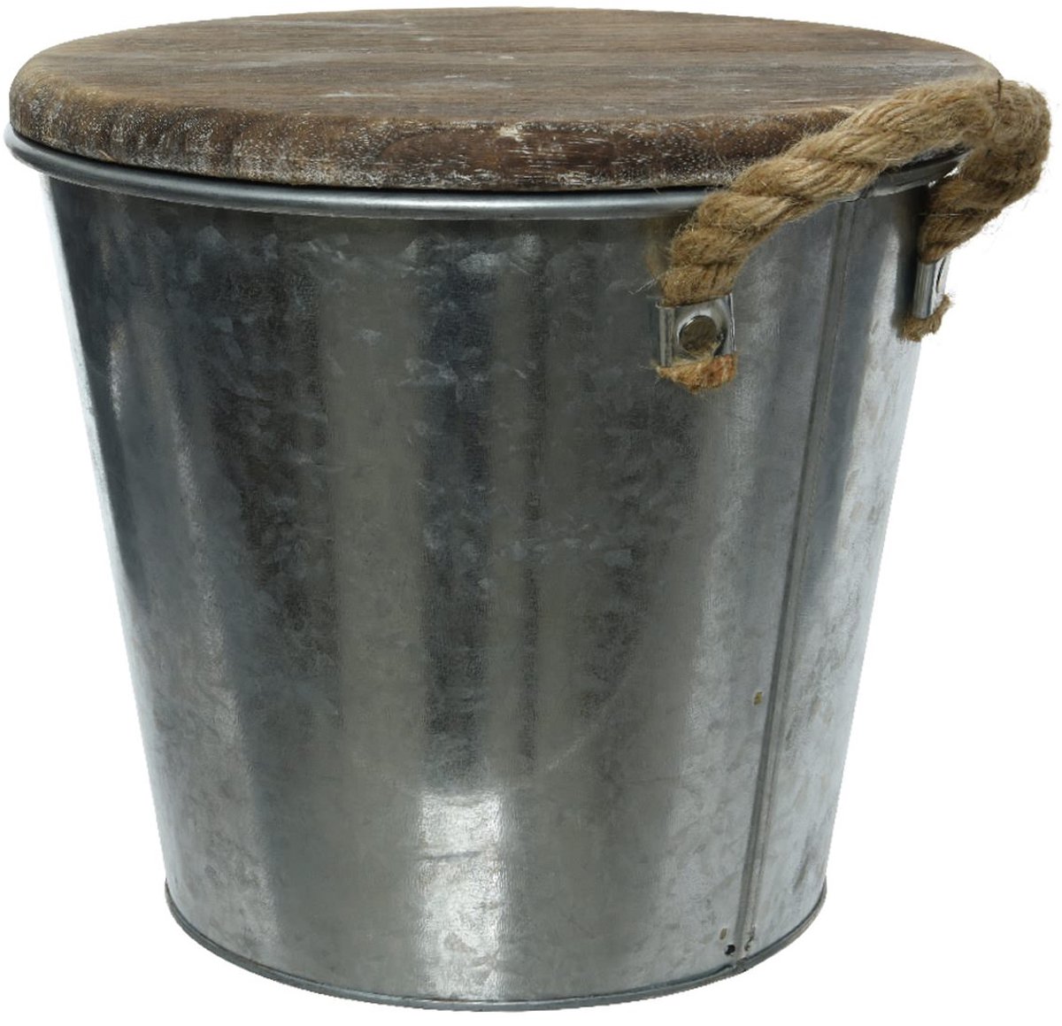 Kaemingk Citronella kaars zink pot 25 cm x 23 cm