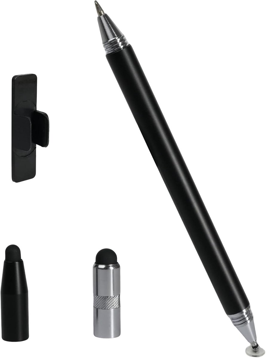 stylus, 4-in-1, compatibel met tablets, smartphones, iPhone, iPad, Samsung, Huawei, nauwkeurige capacitieve pen, tekenpen voor touchscreens