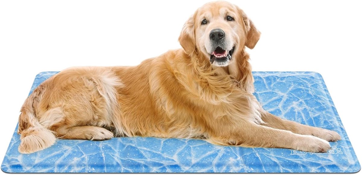 Cooling mat L 90 x 50 cm Koelmat voor honden en katten koelkussen koel hondendeken koudgelpad voor katten en honden zelfkoelende mat