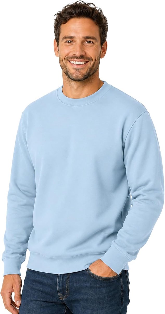 Heavy Blend Crewneck Sweatshirt voor heren, uniseks, katoen met ronde hals in vele kleuren, grote maten, S, M, L, XL, XXL, 4XL, 5XL