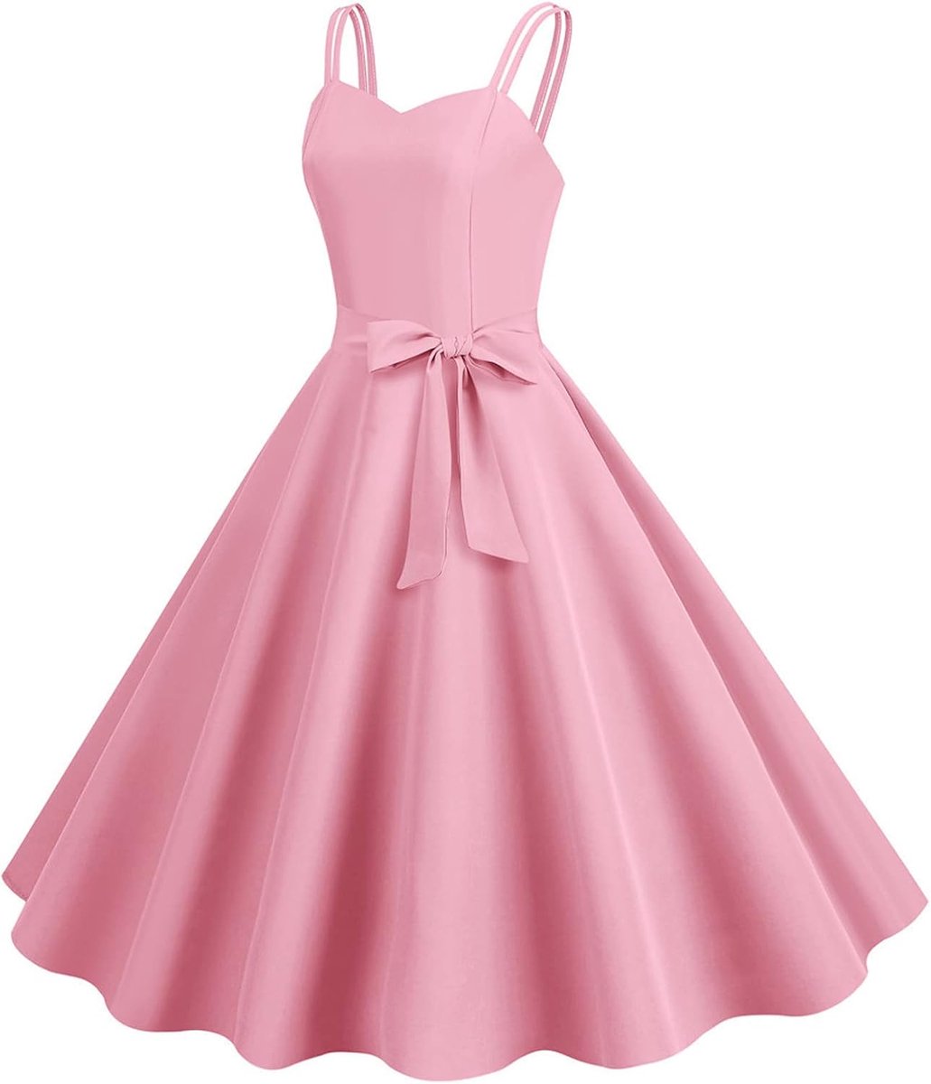 Damesjurk, cocktailjurk, avondjurk, elegant, chique, ceremonie, casual, grote maat, middellang, chiffon, ruches, lente, feest, bruiloft, A10
