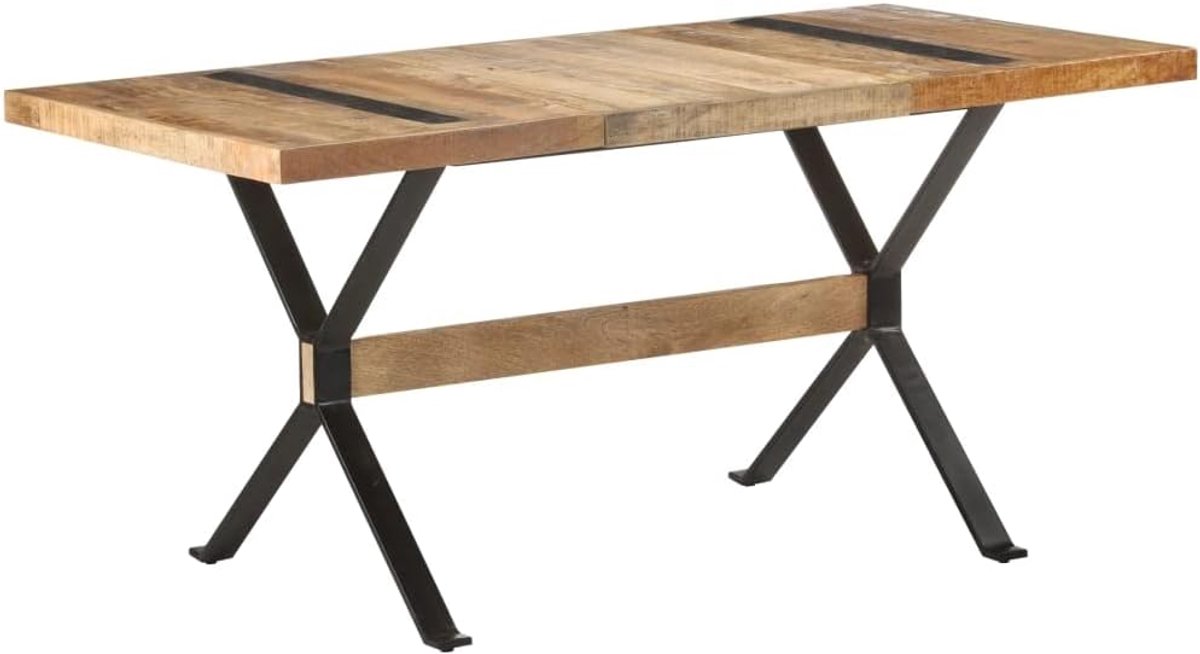 Mangohout industriele stijl houten eettafel 160x80x76 cm