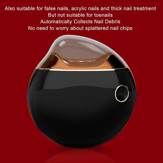 Elektrische nagelknipper - Veilige automatische nagelknipper met vijlfunctie voor kinderen, senioren en volwassenen – Multifunctioneel, zonder rommel, perfect voor thuis en op rei — afbeelding 2