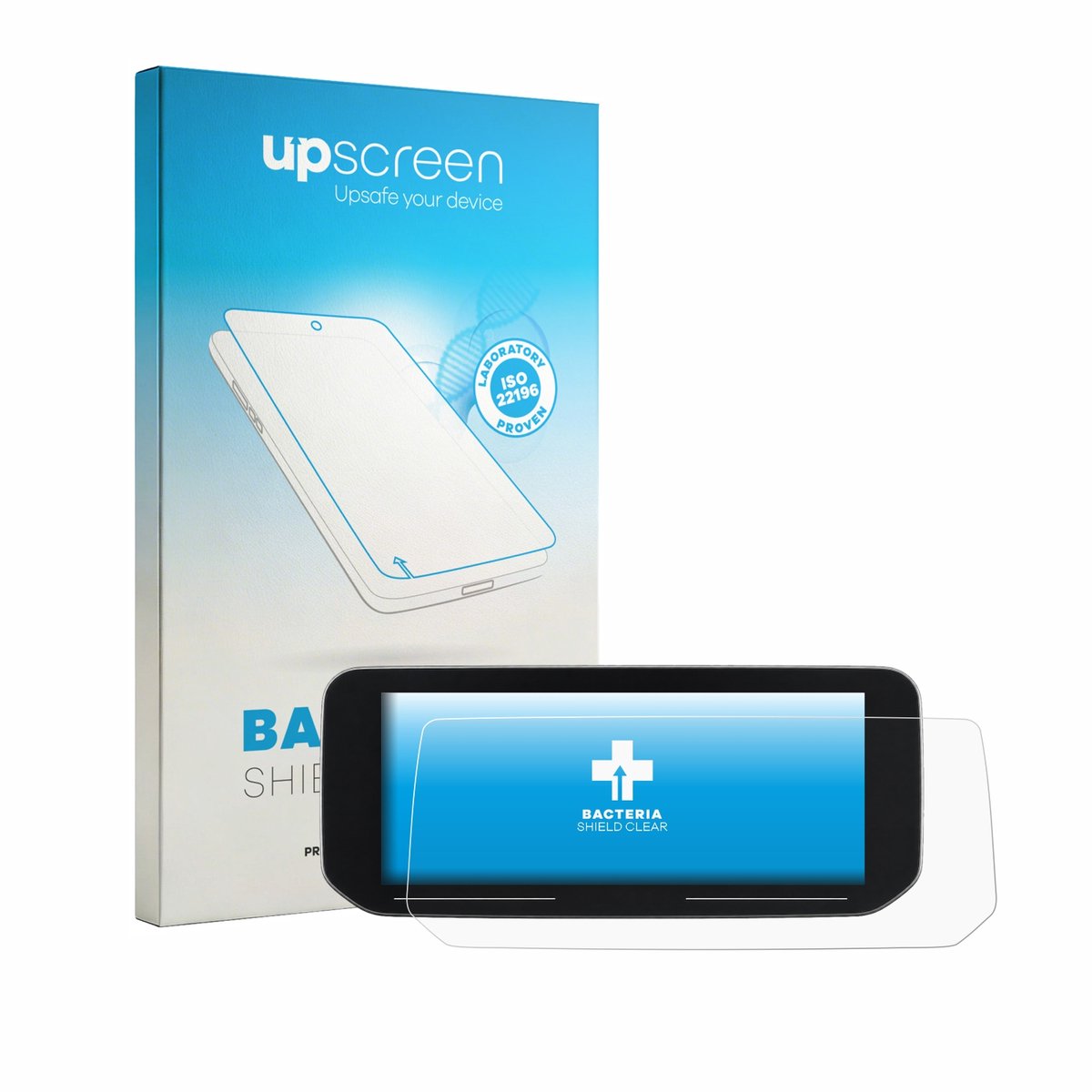 upscreen - Screenprotector voor BMW C 400 GT 10.25" - Folie Beschermfolie transparant antibacterieel