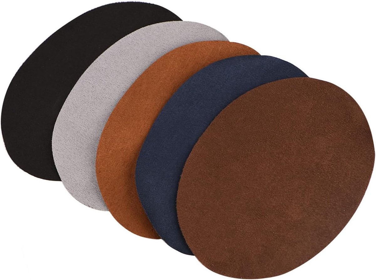 5 stuks ovale lederen patches elleboog reparatie knie kleding accessoires