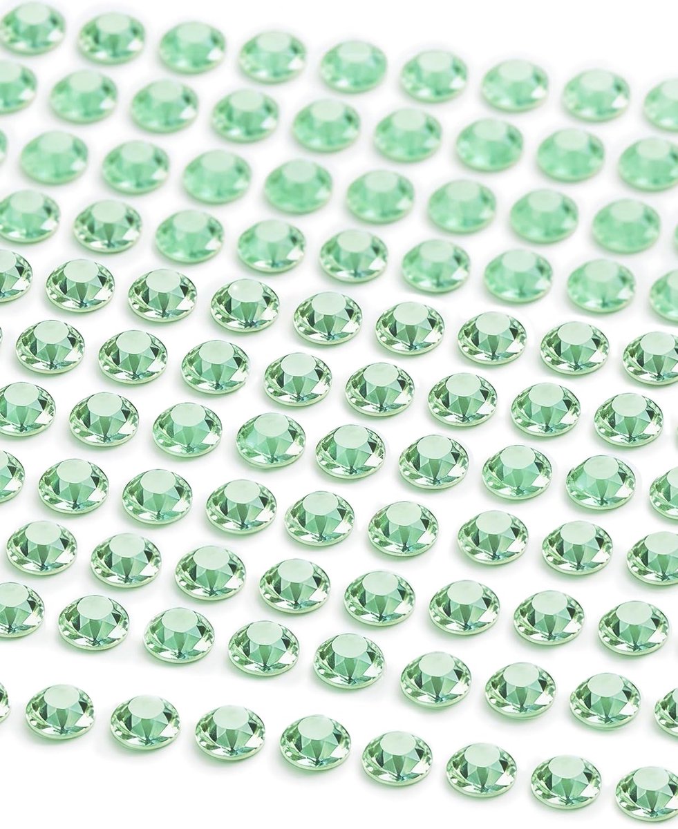 Art Strass Steentjes 1200 Stuks 3mm - Zelfklevende Glitter Steentjes Voor Knutselen & Decoratie I Glitter Diamantjes Voor Kleding & Nail Art I Strass Steentjes Set, Plaksteentjes