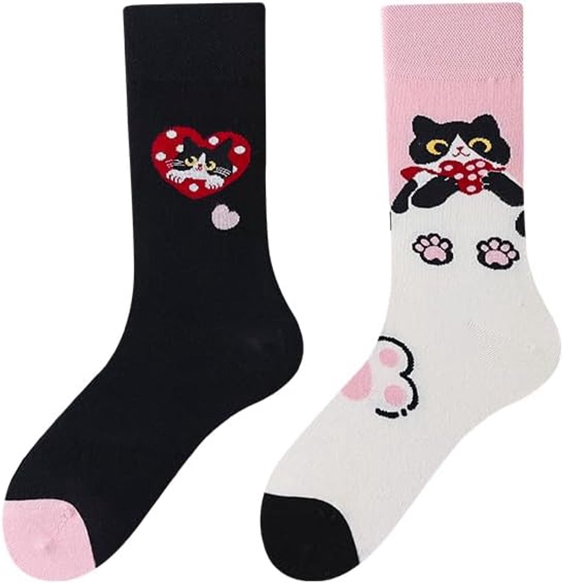 Sokken Voor Dames En Heren Unisex Veel Motieven Dieren Eten Fruit Sport Kunst Van Katoen Cadeau Asymmetrische Patronen Links En Rechts