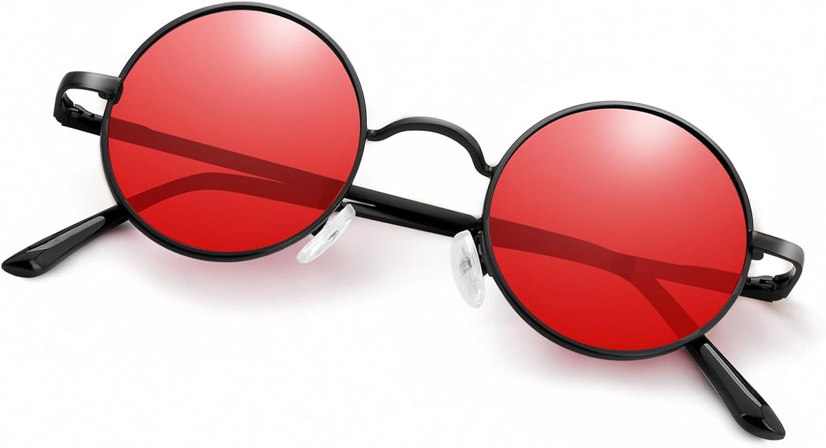 Gepolariseerde Hippie Zonnebril Retro Ronde Bril voor Vrouwen Mannen Vintage Cirkel Zonnebril UV400