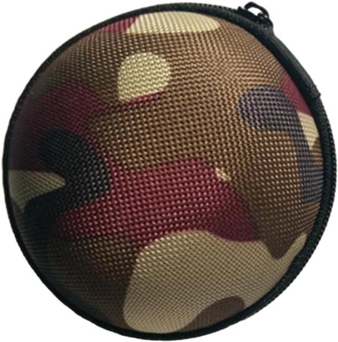 Reisopbergzak Oortjes - Waterdichte Harde Hoes - Veilige Opslag Elektronica - Schokbestendige Buitenschaal - 8x8x5 cm - Camouflage