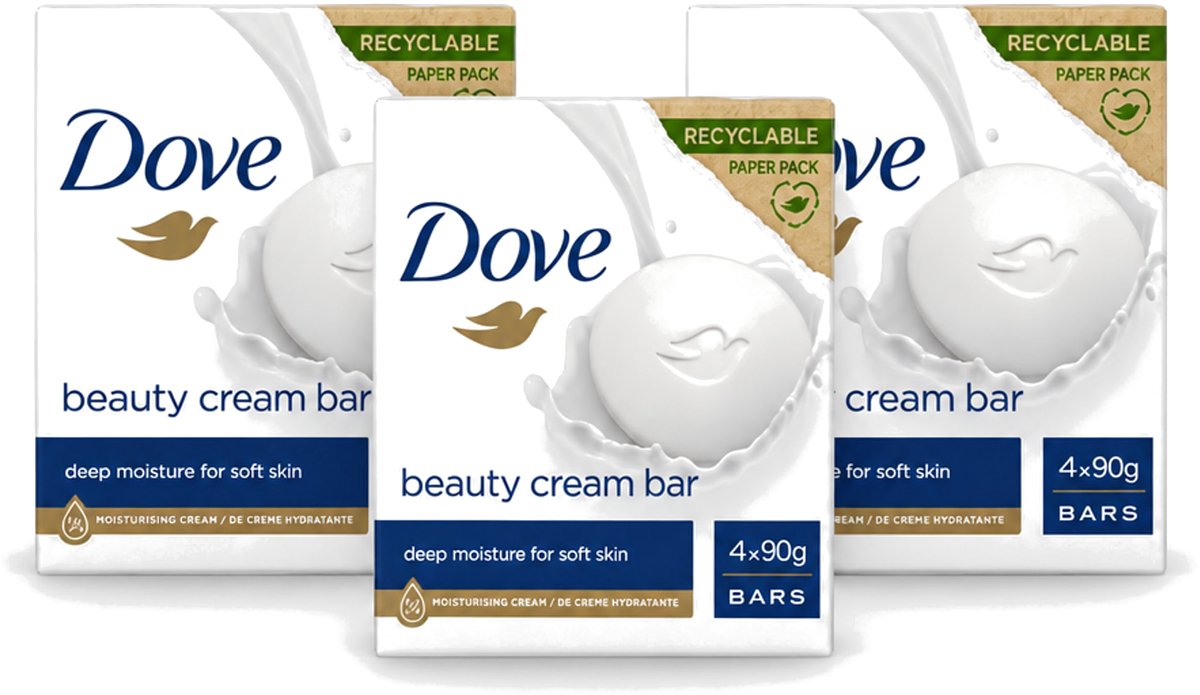 3 x Dove Original - Zeep - Beauty Cream Bar - 360 g - Voordeelverpakking - 3 stuks