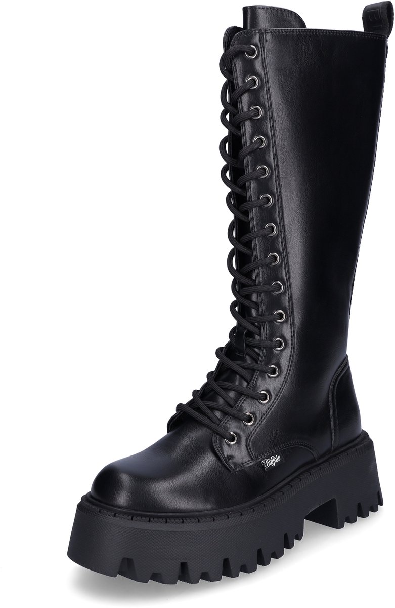 Buffalo dameslaarzen Aspen Lace Up Hi zwart