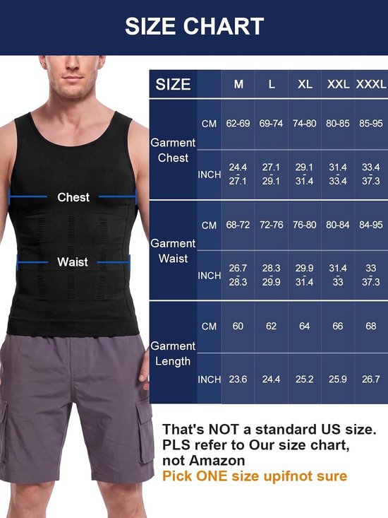 Herbruikbare set van 3 slankmakende thermische compressietanktops voor heren - ideaal voor shapewear en ondersteuning — afbeelding 2