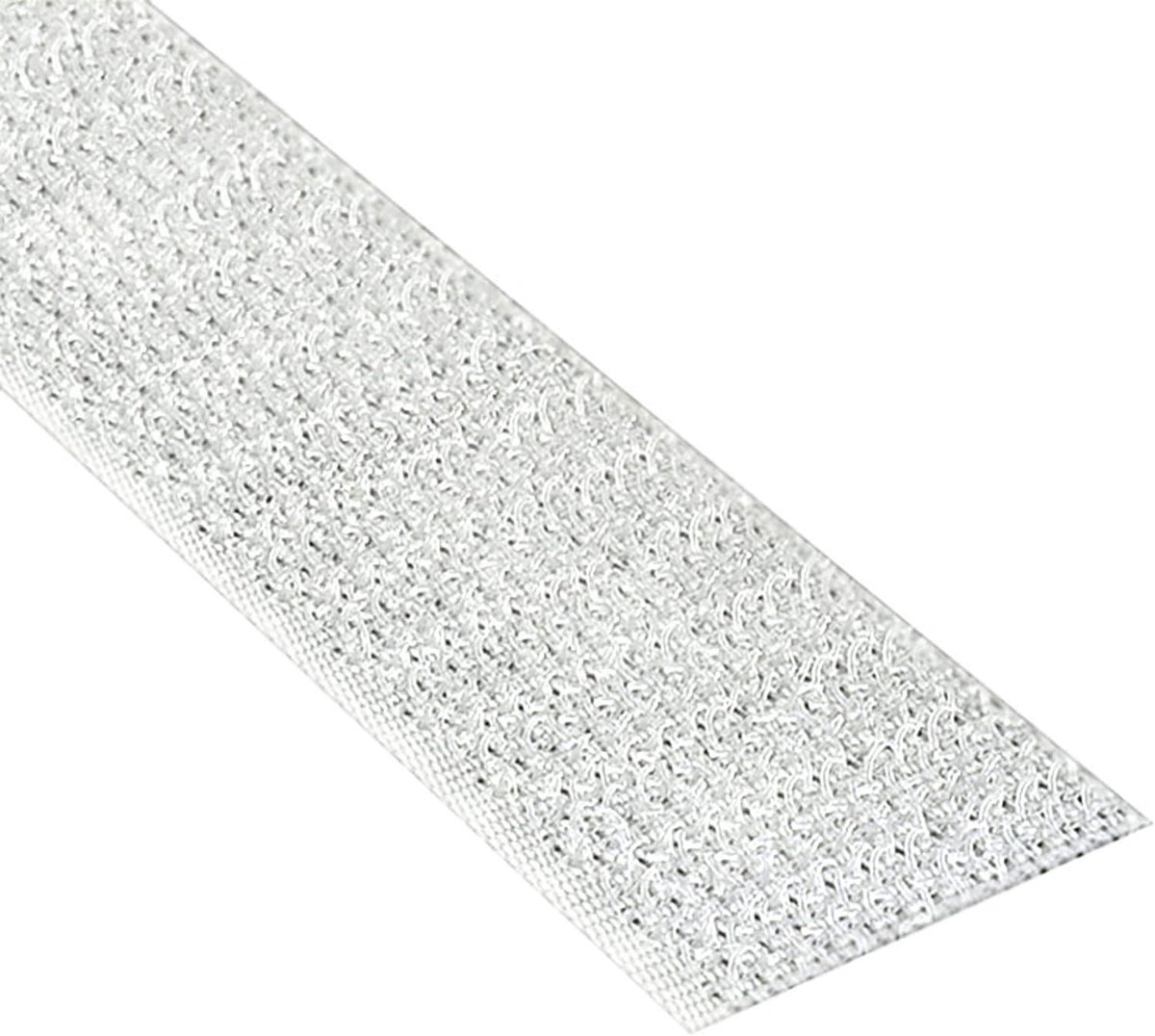 Haakband zelfklevend 30 mm x 3 m - witte nylon - sterke hechting - herbruikbaar voor diverse toepassingen - ShopVlot
