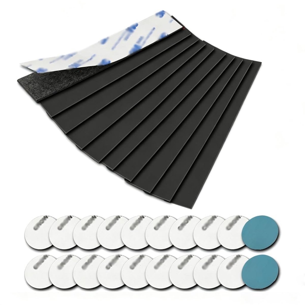 Sterke zelfklevende magnetische strips 150x25mm - 10 stuks - Dubbelzijdige tape voor bevestigen, knutselen en hobbyprojecten