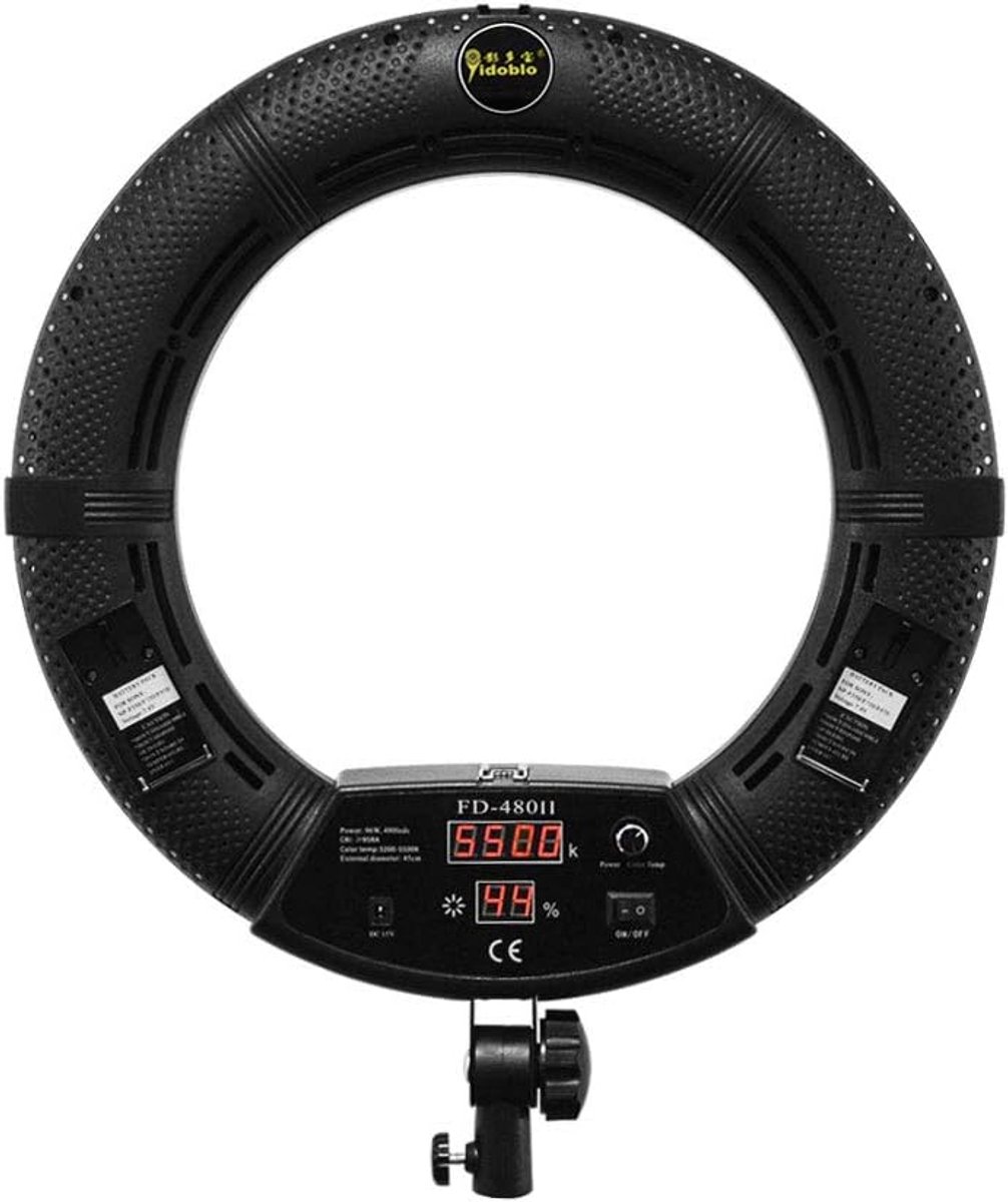 18 Inch Digital Display Dimmable 3200K-5500K LED Ring Light Kit, Lighting for Camera Smartphone Portrait Selfie - ShopVlot
