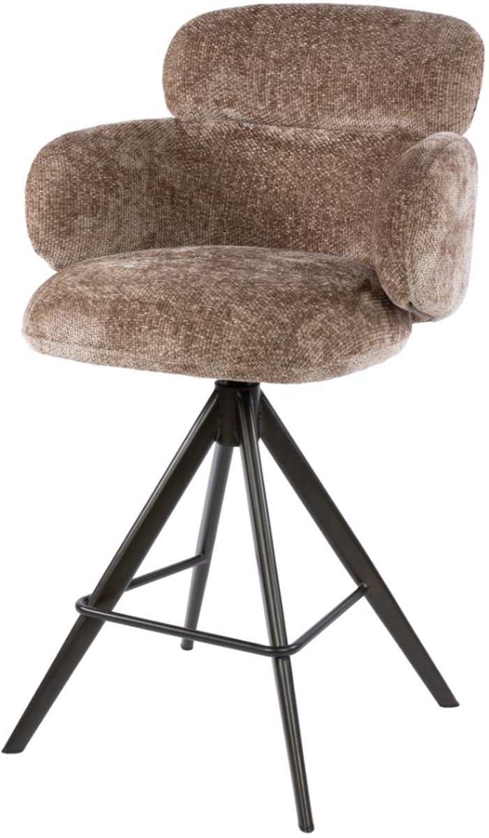 AnLi Style Barstoel Flex draaibaar champagne bruin - set van 2