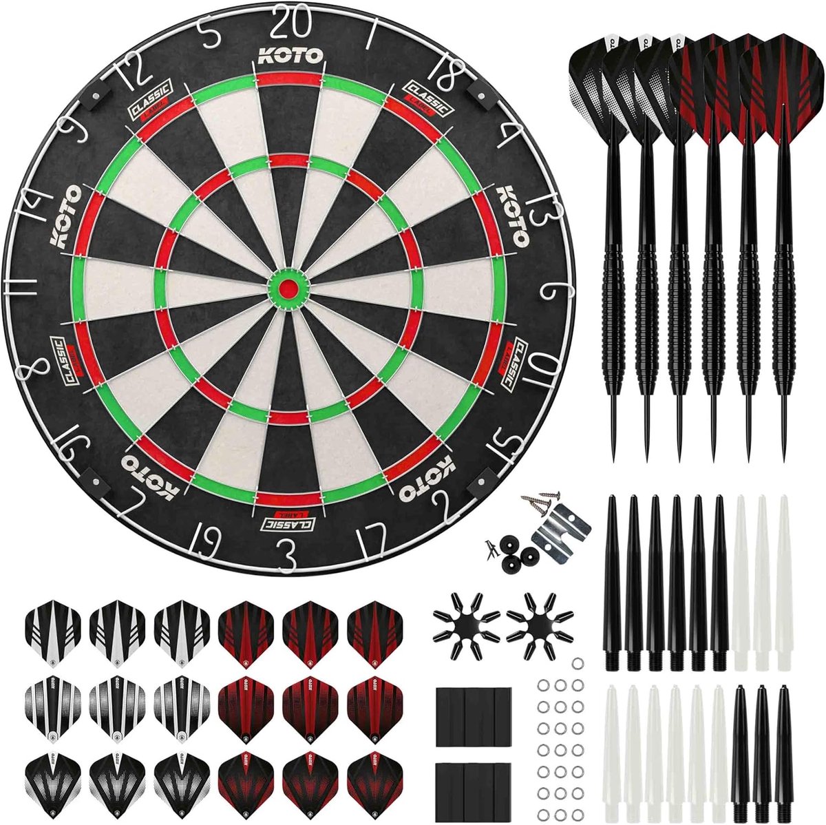 KOTO - Dartboard & Accessories, Sisal, 23G Darts - ShopVlot