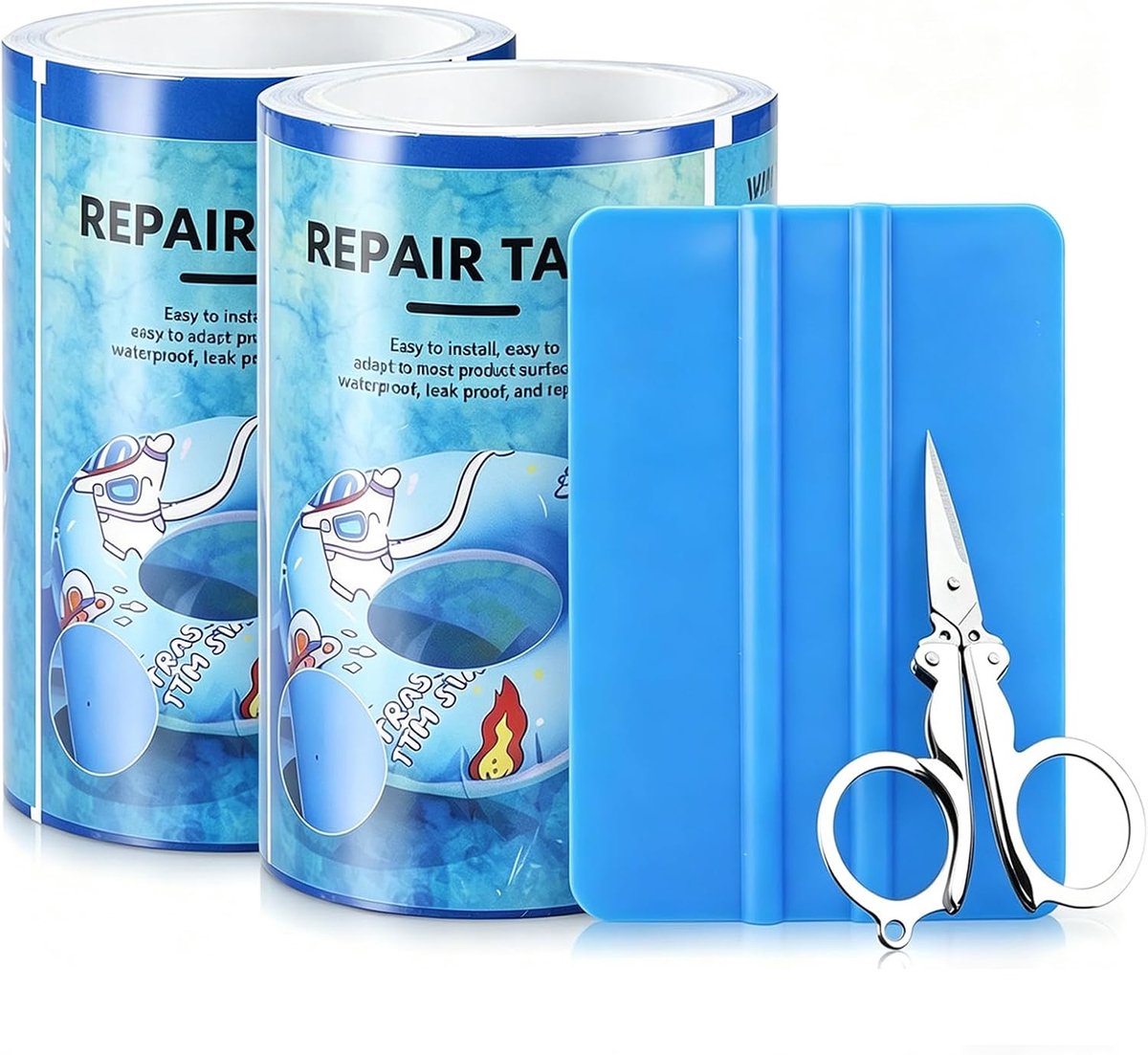 Pool Repair Kit, Self Adhesive Patches for Pools, Underwater Patches for Pools, Swimming Rings, Water Mattresses - ShopVlot