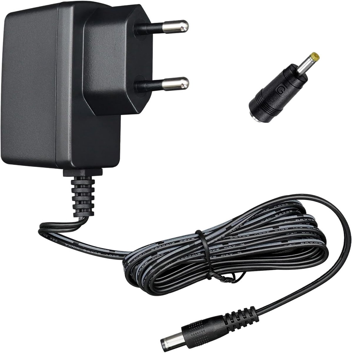 Power adapter 6 V 1 A 6 W 1.8 m, AC adapter DC (input 100-240 V, output 6 V 1 A), wall mounted transformer plug, CE - ShopVlot