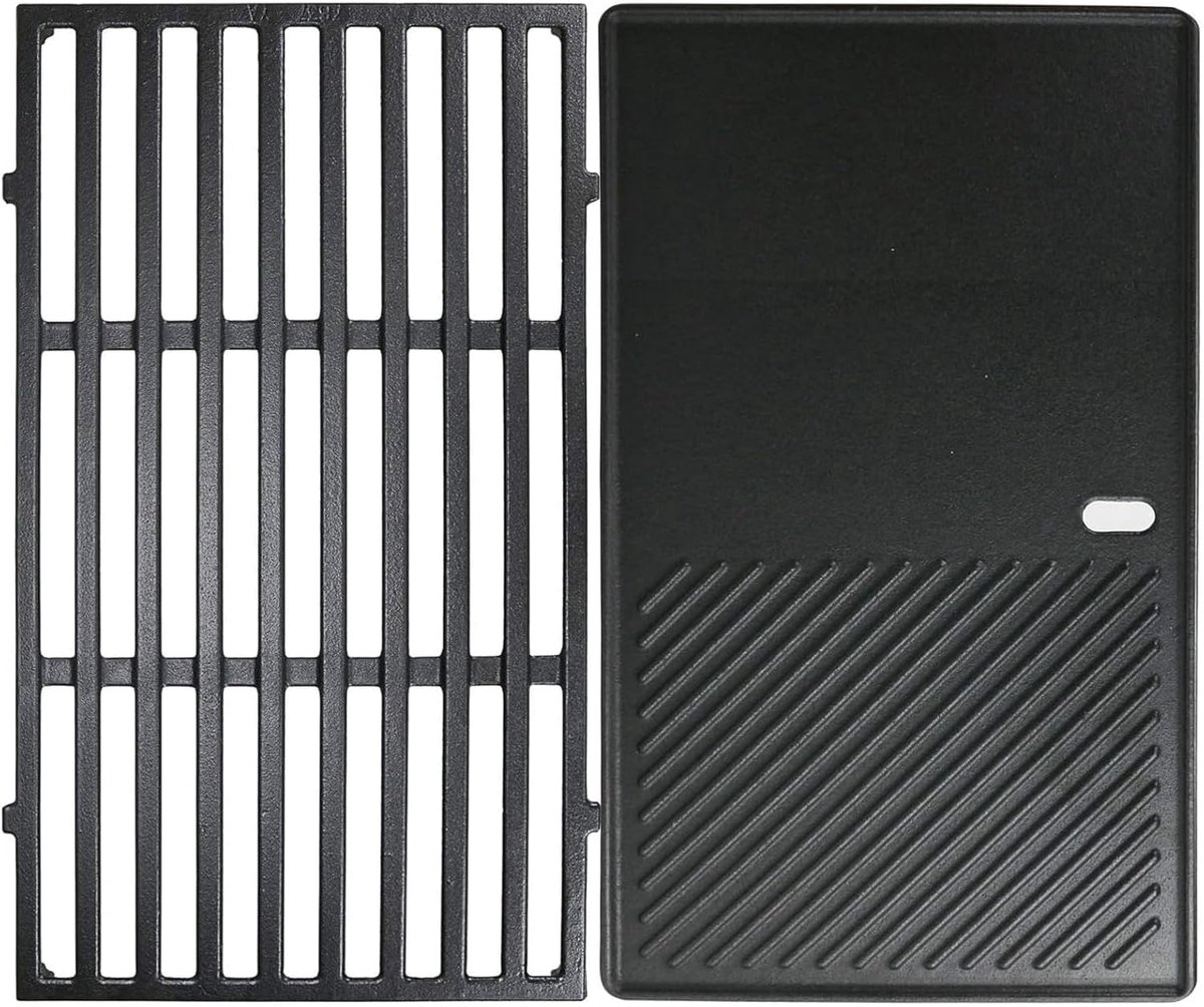 Grill rooster en grill plaat 44,5 cm - gietijzer - vervangend onderdeel - geschikt voor Weber Spirit 300 series - ShopVlot