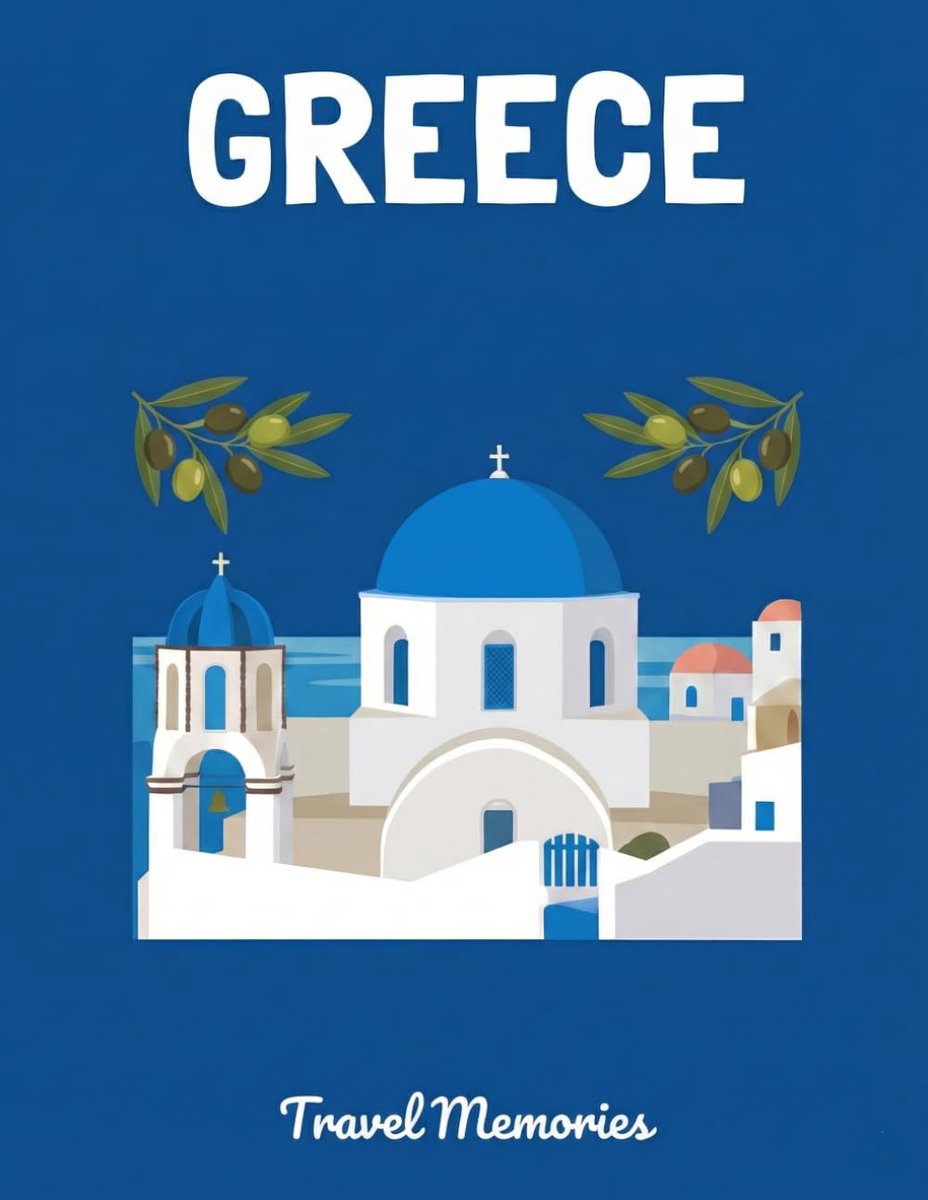 Greece Travel Photo Scrapbook: A DIY Memory Album with Aesthetic Pages to Paste Photos, Tickets and Write Your Greek - ShopVlot