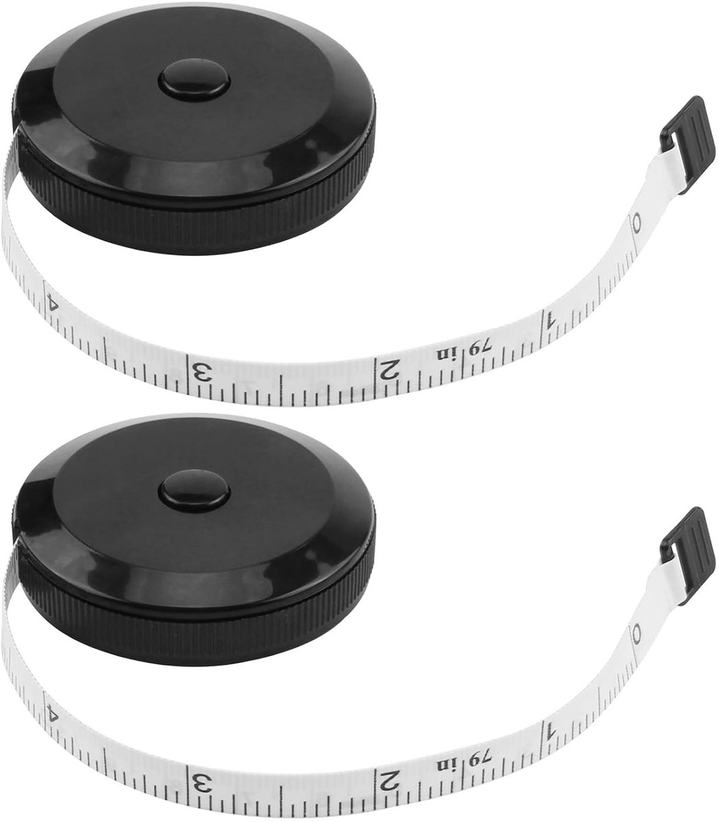 Verstelbare Meetlint Set van 2 - Mini Tape Measure voor Naaien, Knippen en Lichaamsmetingen tot 2m