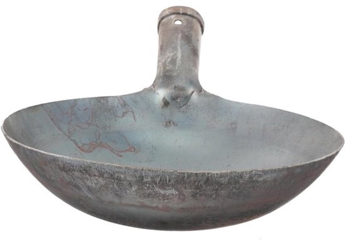 IJzeren pollepel - Waterschep - tuinschep - Voor water scheppen - Verdikte steel - lange uitvoering - 28 x 20.5 x 10.5 cm - Zwart