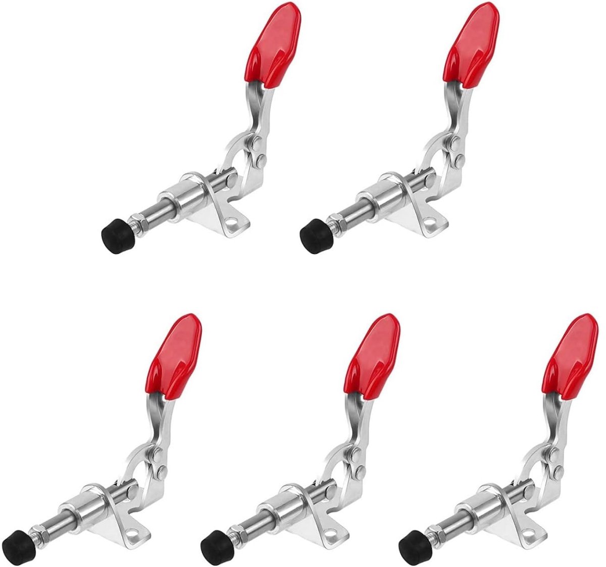 Verticale klemmen 5pcs - ijzer verzinkt - snelle ontgrendeling - ideaal voor houtbewerking - ShopVlot