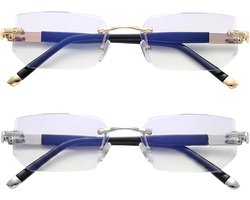 2 Stück Autofokus Brille mit Selbsteinstellung, Anti Blaulicht Brillen, Intelligente Brille Die Sich Anpasst - ShopVlot