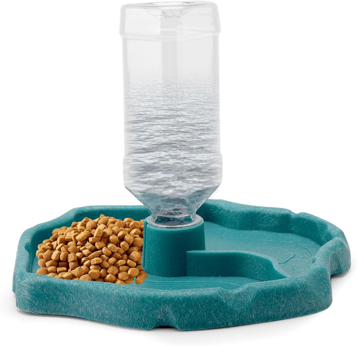 DAWRIS Reptile Feeder Turtle Feeder 2 in 1 Reptile Feeder for Reptiles, Turtles, Water Bowl, Feeder Automatic Food in - ShopVlot