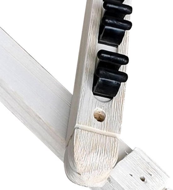 Biljartk rek - Keuhouder voor poolkeu - Organisatie van de biljartkamer - Massief hout - 28 cm - Wit — afbeelding 3
