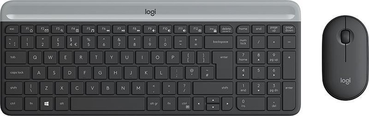 Logitech MK470 toetsenbord Inclusief muis RF Draadloos QWERTZ Zwitsers Grafiet