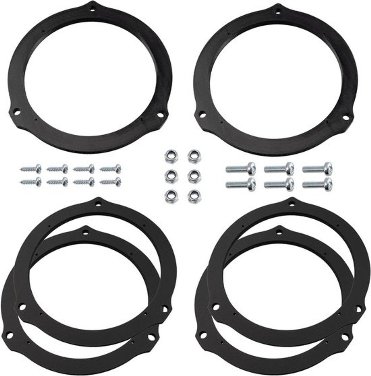 Luidsprekeradapters voor auto's - Speakerhouders en montagekit - Voor betere audio-installatie - Specifiek ontworpen pasvorm - Ø165 mm - Zwart