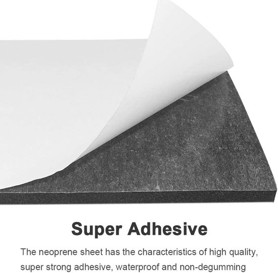 Zelfklevende cellulaire rubberen schuimrol 300mm breed x 12mm diameter x 3m lang - Multifunctioneel neopreen schuim, eenvoudig te snijden voor DIY-projecten, ideaal voor isolatie en geluidsdemping — afbeelding 3
