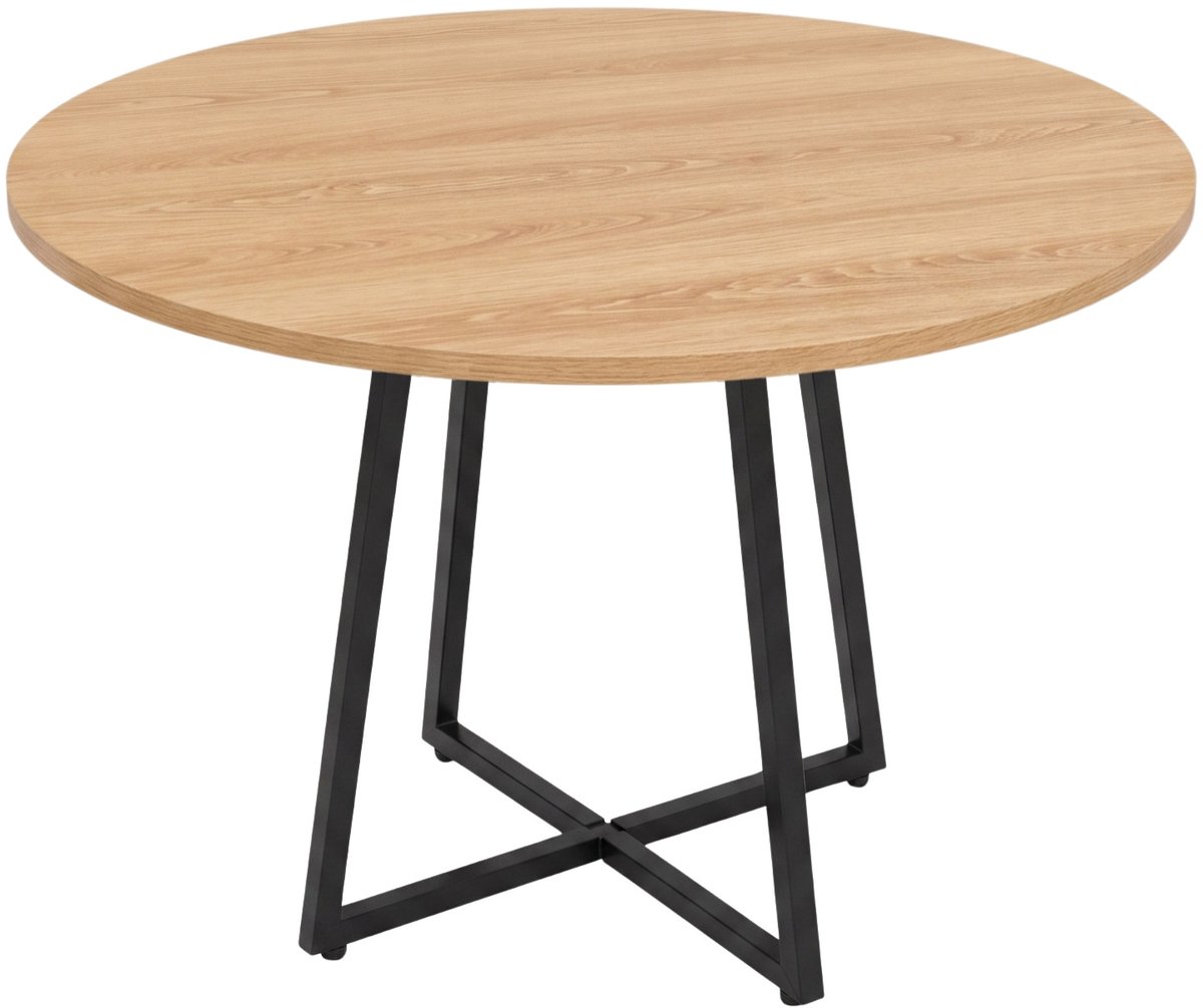 Ronde tafel op kruispoot, Diameter 80 cm x 72 cm