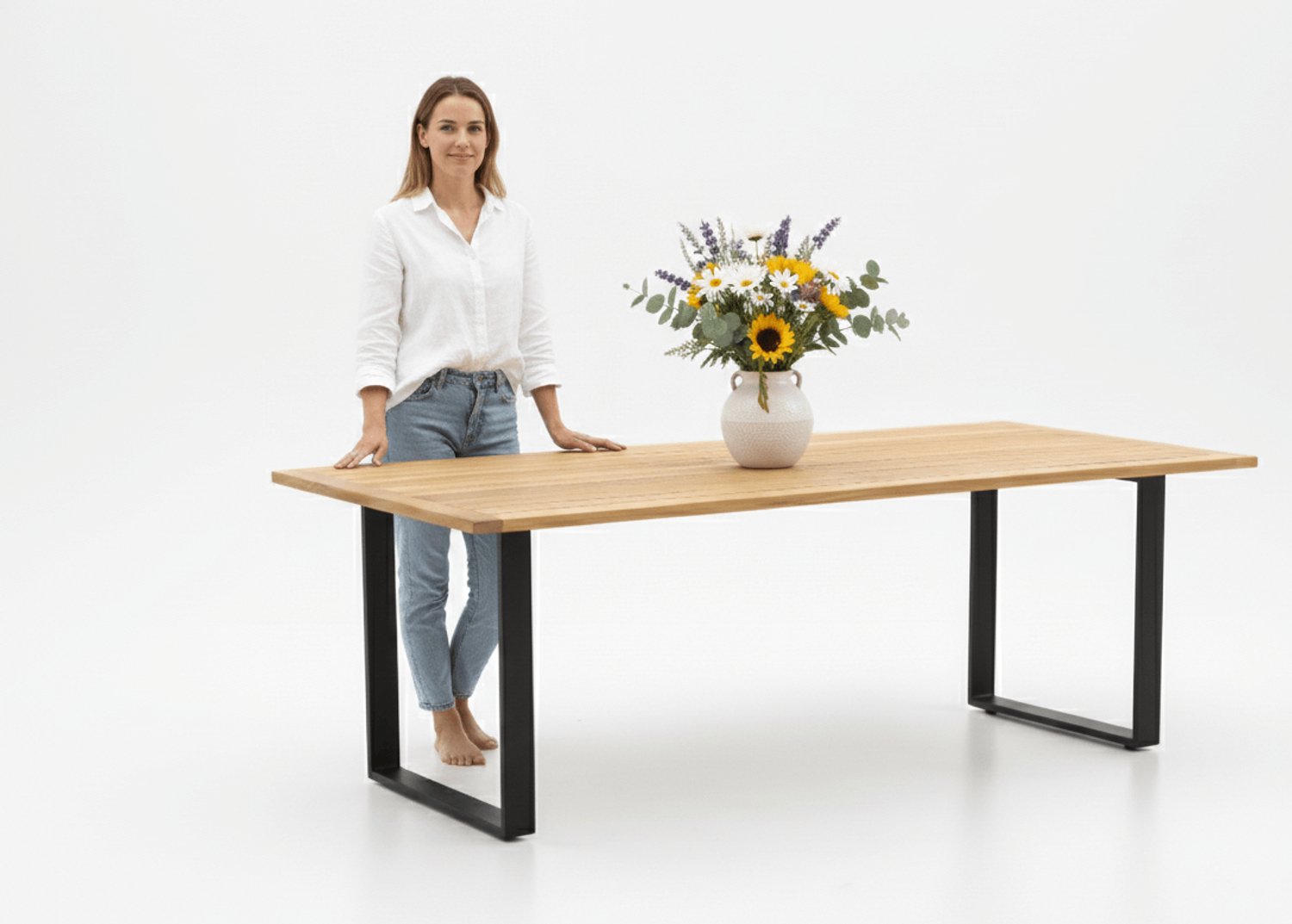 Apple Bee Condor Dining Salon de jardin 240 x 95 cm - 7 pièces
