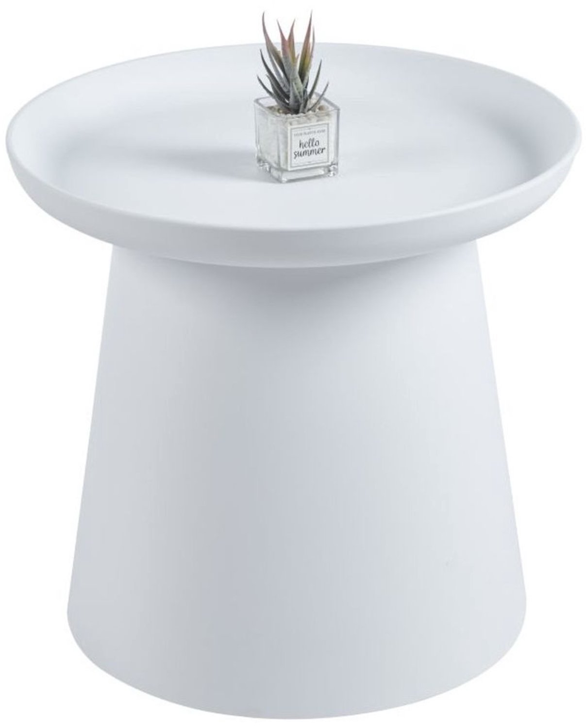 Furnitex L18-FX (50) - Salontafel - Rond - Wit - Kunststof