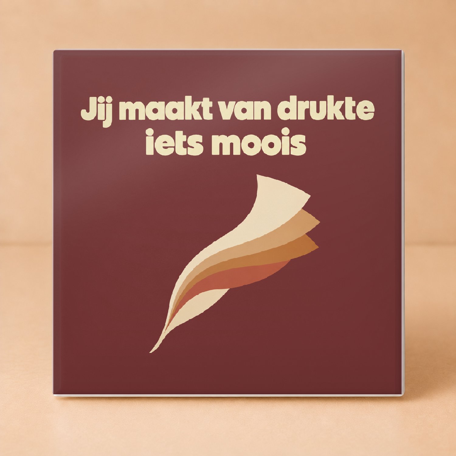 Bedruk King Retro jaren 70 Tegel 'Deze juf houdt 30 lichtjes brandend' – Vintage decoratieve tegel voor leerkrachten en onderwijsfans - 15 x 15 cm Wit