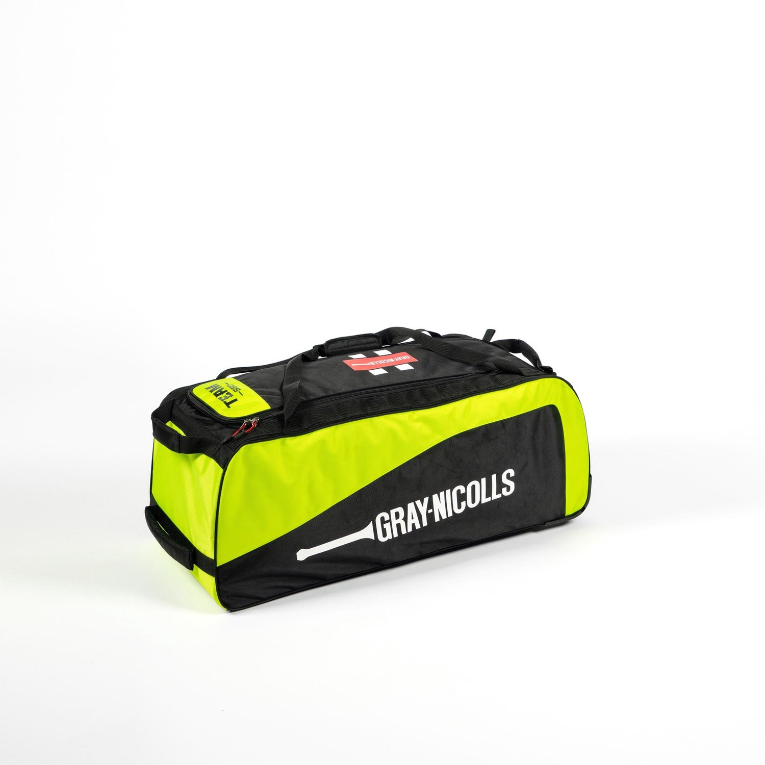 Gray-Nicolls sporttas Team 550 Wheelie - crickettas zwart geel 90cm.