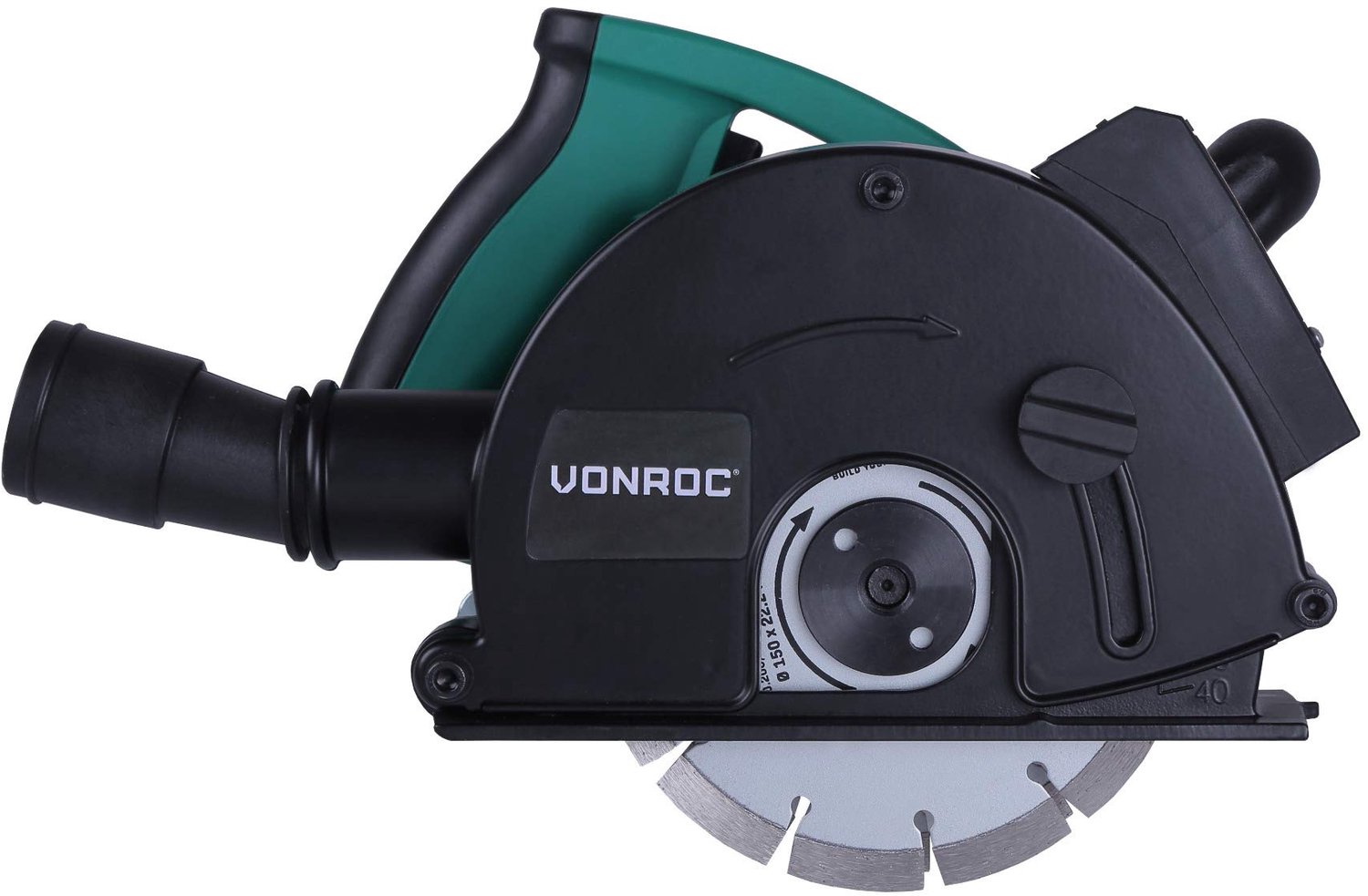 Muurfrees Met Laser - 1700 W Vermogen - 150 mm Diameter - Elektrisch - Voor Nauwkeurige Groeven - Bovenfrees