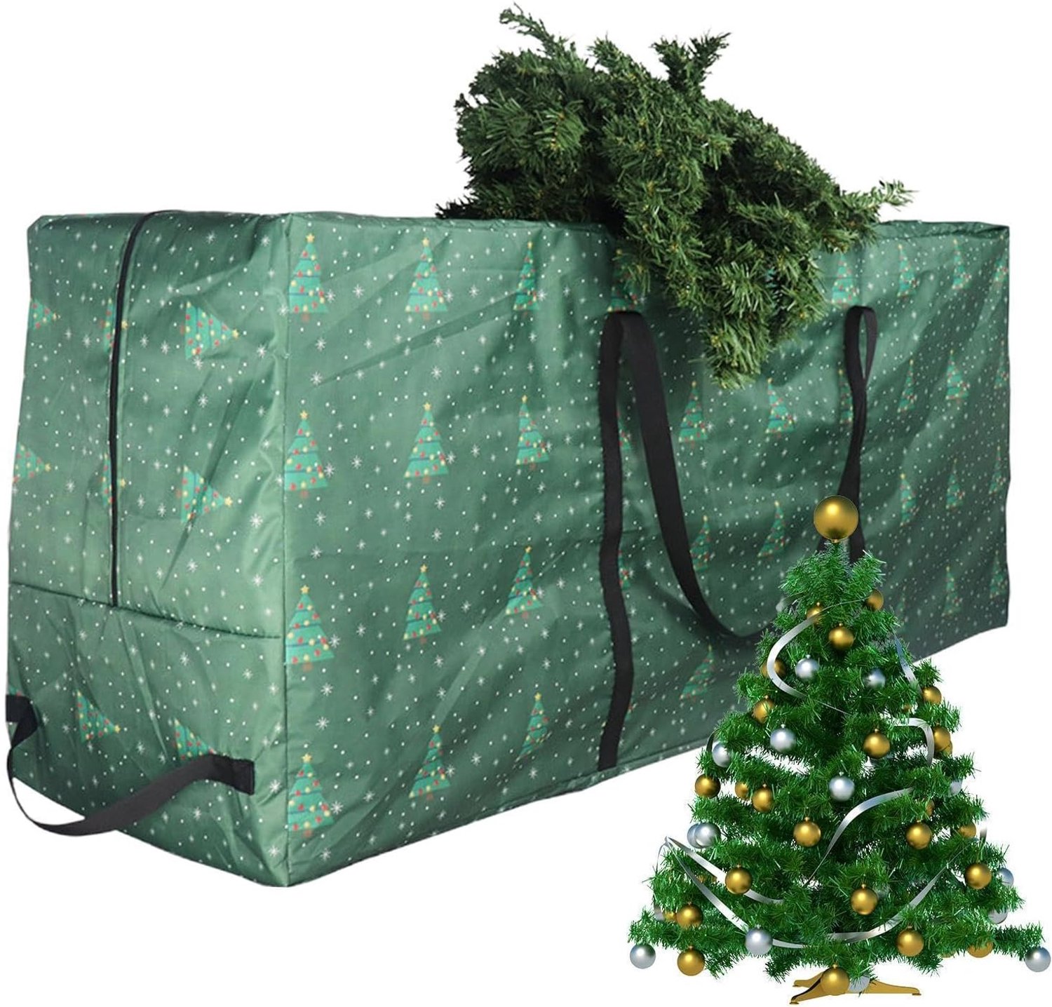 Kerstboom Opslag | Duurzame Waterdichte 210D Oxford Stof met 4