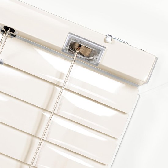 Sonello Aluminium Jaloezie voor Binnenshuis 80x130cm Klemmfix Romig — afbeelding 3