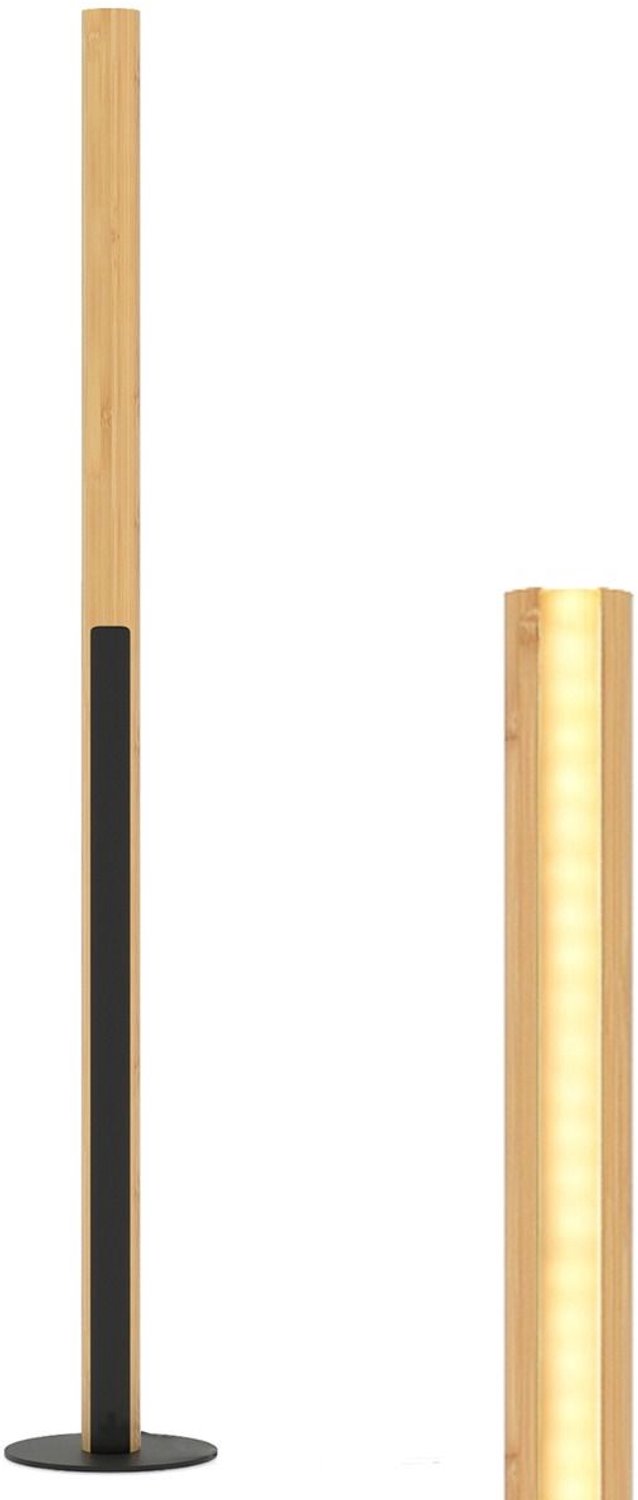 SureDeal® - Lamp - Dimbare Staande - Drie Kleurtemperaturen - Retro Design - Voetschakelaar - 18x18x122 cm - Naturel